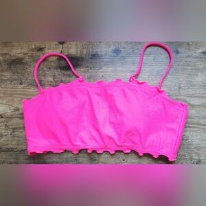 Neon pink swim suit top
